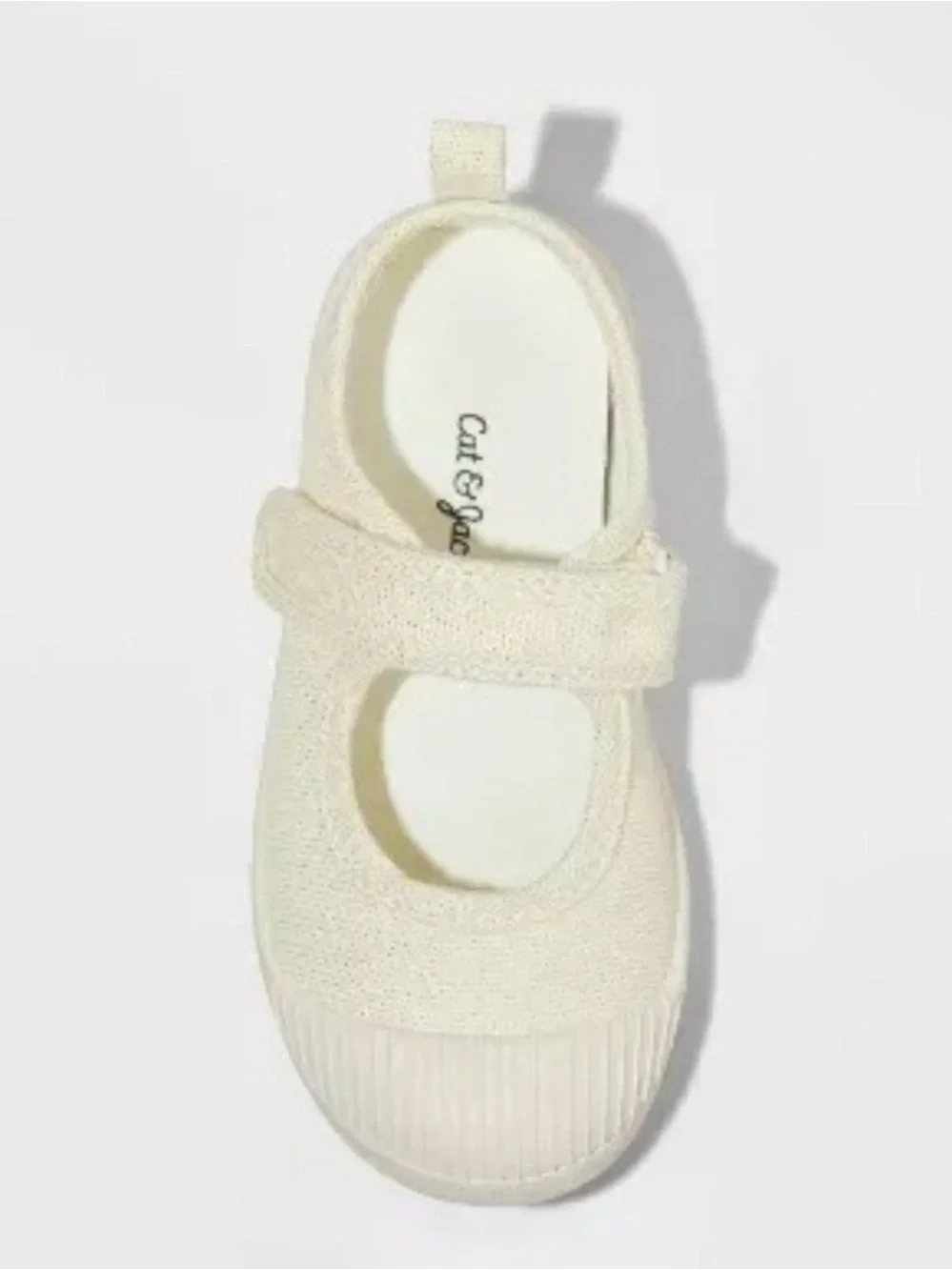 Toddler Marina Mary Jane Sneakers Ivory w/ Gold Shimmer Size 12 Little Girl NWT